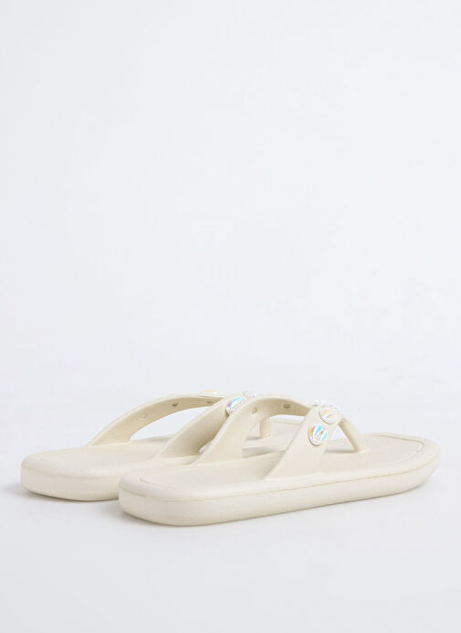 F By Fabrika Bej Kadın Plaj Terliği HELENA - Görsel 4