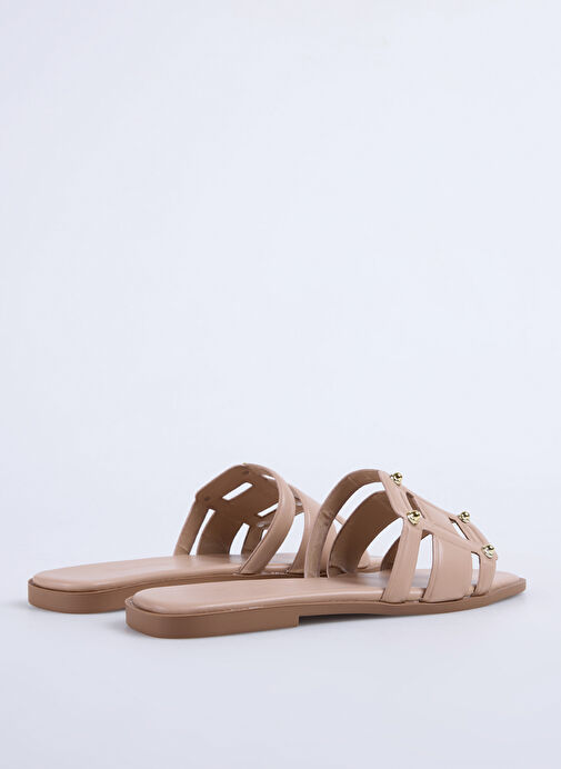 F By Fabrika Bej Kadın Terlik DERVLA - Görsel 4