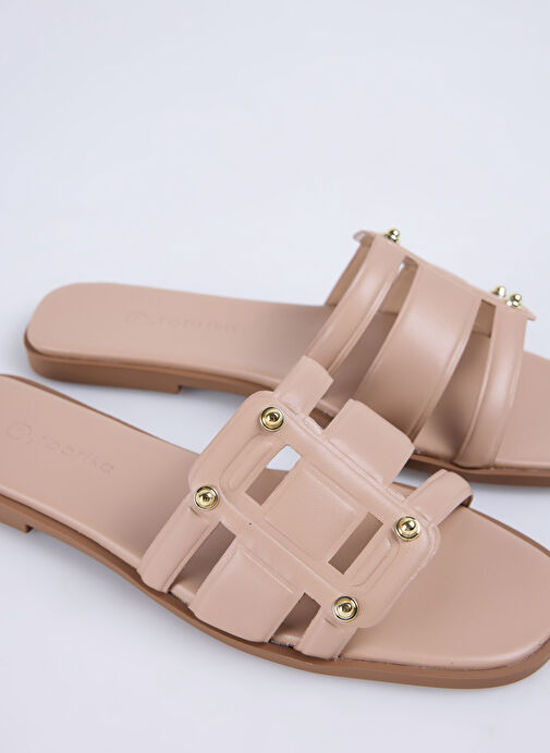 F By Fabrika Bej Kadın Terlik DERVLA - Görsel 6