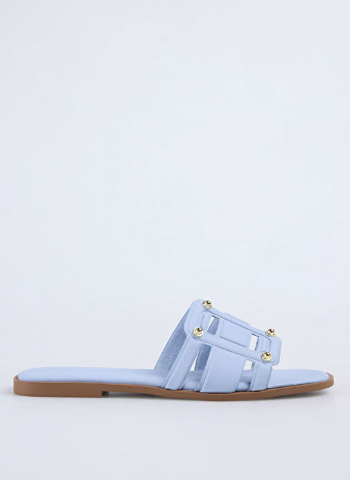 F By Fabrika Mavi Kadın Terlik DERVLA - Görsel 2