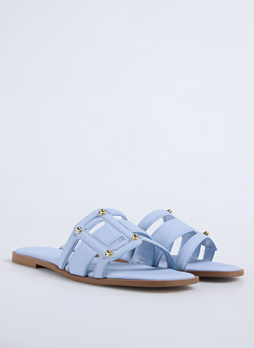 F By Fabrika Mavi Kadın Terlik DERVLA - Görsel 3