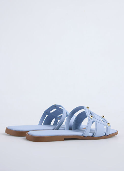 F By Fabrika Mavi Kadın Terlik DERVLA - Görsel 4