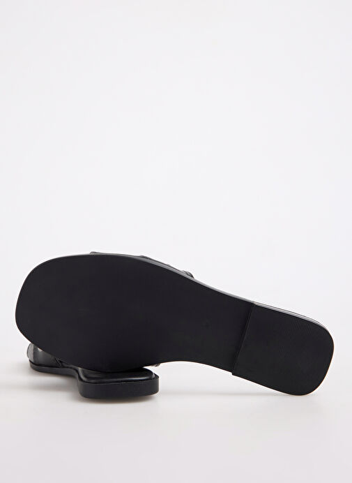 F By Fabrika Siyah Kadın Terlik DARECH - Görsel 5
