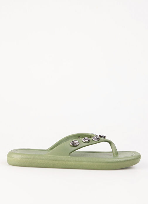 F By Fabrika Haki Kadın EVA Plaj Terliği HELENA - Görsel 2