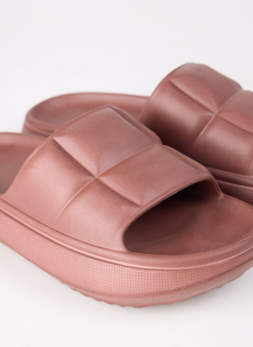 F By Fabrika Kahverengi Kadın Plaj Terliği BONBON - Görsel 6