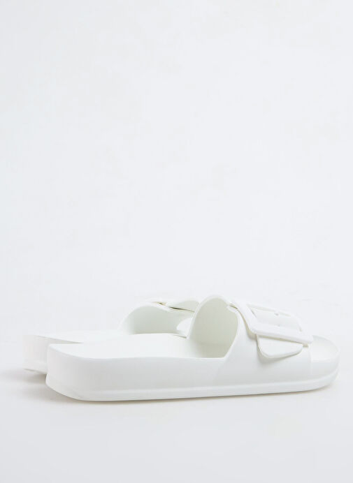 F By Fabrika Beyaz Kadın Plaj Terliği HAVEN - Görsel 4