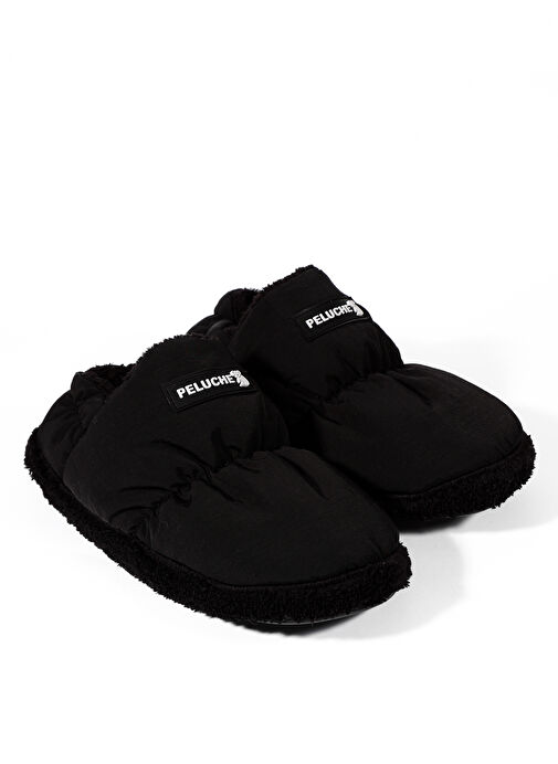 Peluche Siyah Erkek Ev Terliği PAR-ESH - Görsel 3