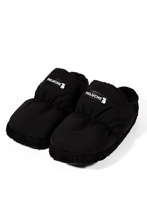 Peluche Siyah Erkek Ev Terliği PAR-ESH - Görsel 4