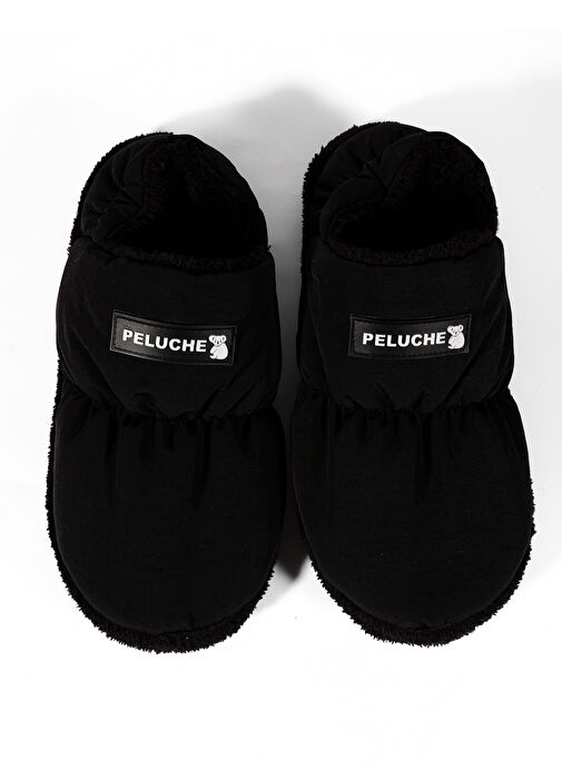 Peluche Siyah Erkek Ev Terliği PAR-ESH - Görsel 5