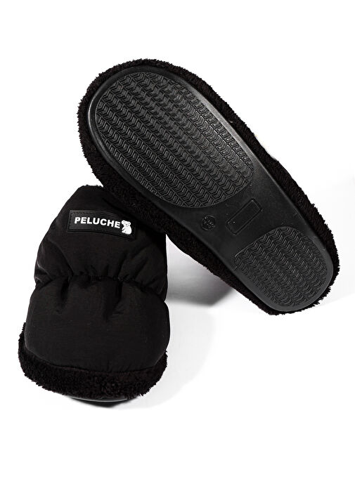 Peluche Siyah Erkek Ev Terliği PAR-ESH - Görsel 6