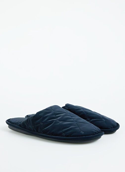 Peluche Lacivert Erkek Ev Terliği ÇAN-EBLT - Görsel 3