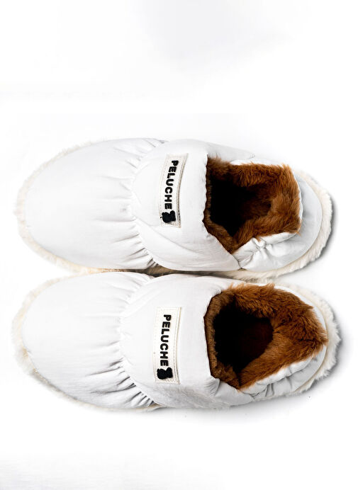 Peluche Beyaz Kadın Panduf PAR-KBZ - Görsel 6