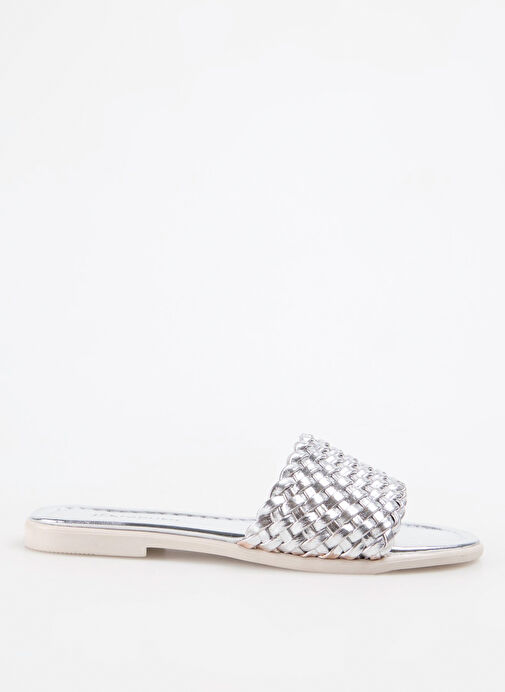 F By Fabrika Gri Kadın Terlik NENSI - Görsel 2