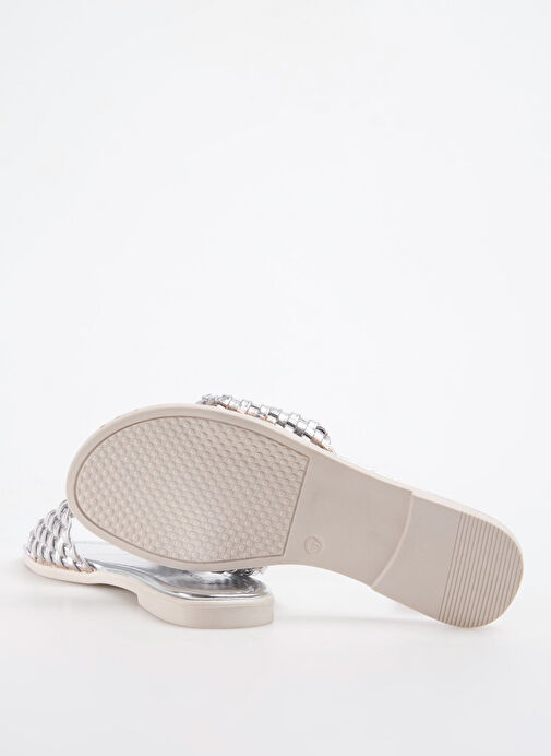 F By Fabrika Gri Kadın Terlik NENSI - Görsel 5