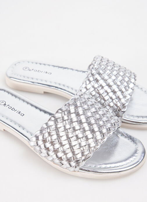 F By Fabrika Gri Kadın Terlik NENSI - Görsel 6