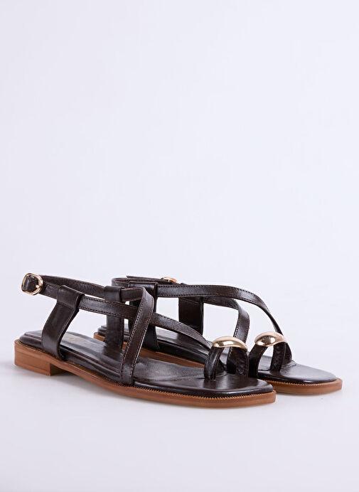 Vince Camuto Kahverengi Kadın Deri Sandalet D-LORNA - Görsel 3