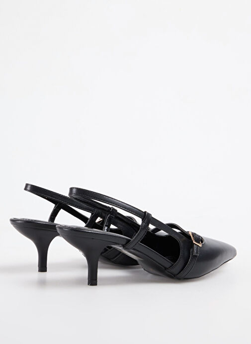 F By Fabrika Siyah Kadın Topuklu Ayakkabı ALCARA - Görsel 4