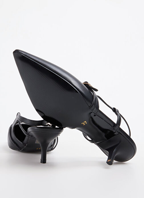 F By Fabrika Siyah Kadın Topuklu Ayakkabı ALCARA - Görsel 5