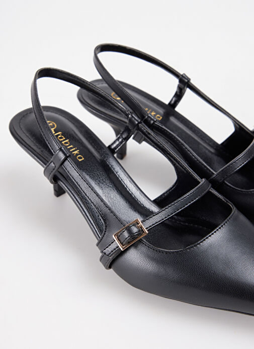 F By Fabrika Siyah Kadın Topuklu Ayakkabı ALCARA - Görsel 6