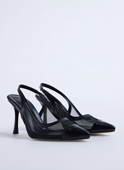 F By Fabrika Siyah Kadın Topuklu Ayakkabı BIDELIA - Görsel 3