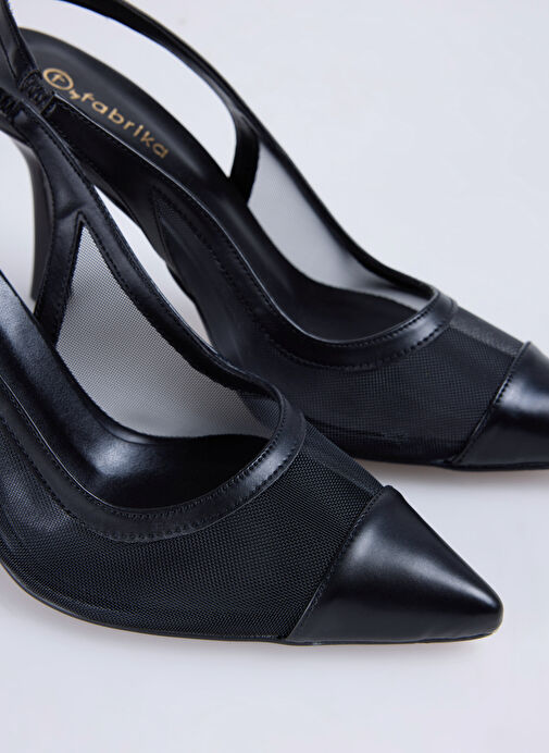 F By Fabrika Siyah Kadın Topuklu Ayakkabı BIDELIA - Görsel 6