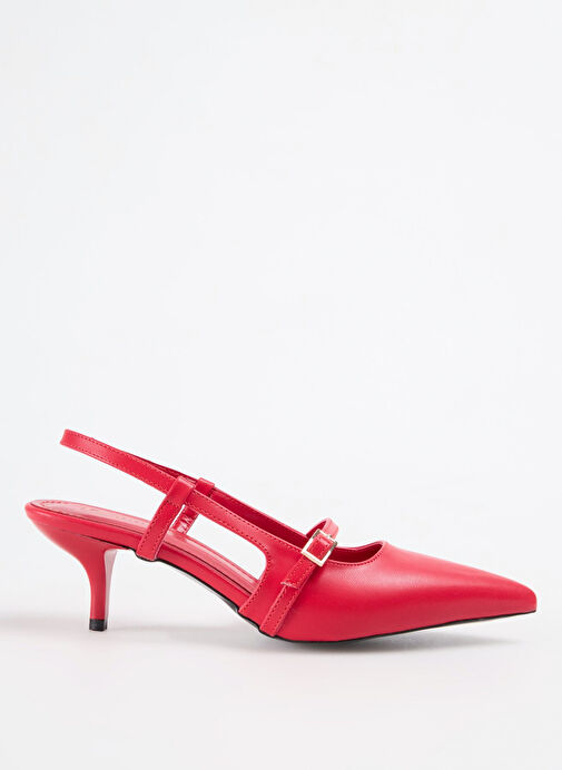 F By Fabrika Kırmızı Kadın Topuklu Ayakkabı ALCARA - Görsel 2