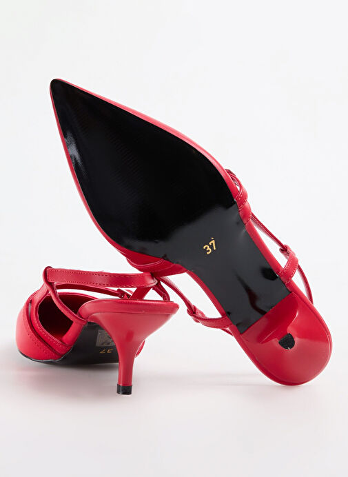 F By Fabrika Kırmızı Kadın Topuklu Ayakkabı ALCARA - Görsel 5