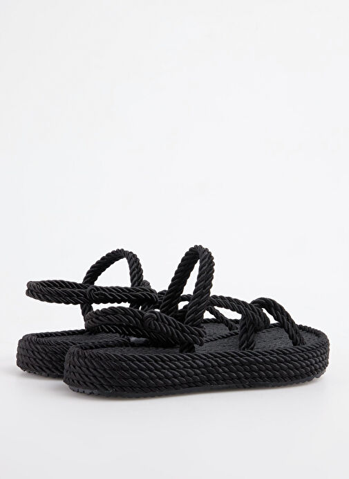 F By Fabrika Siyah Kadın Sandalet CHONG - Görsel 4