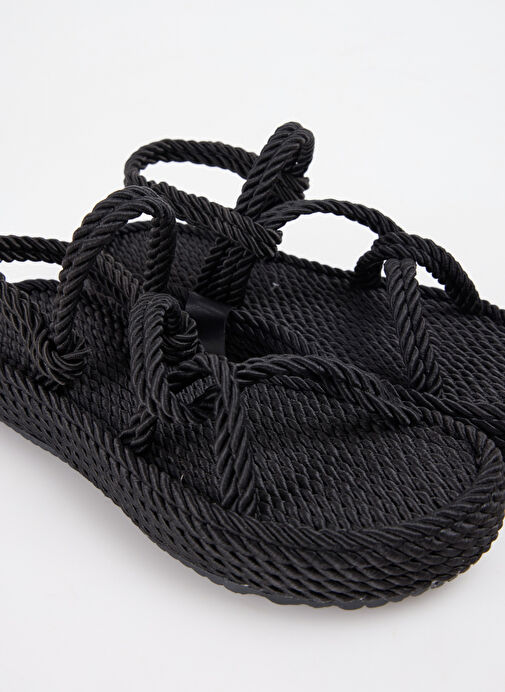 F By Fabrika Siyah Kadın Sandalet CHONG - Görsel 6