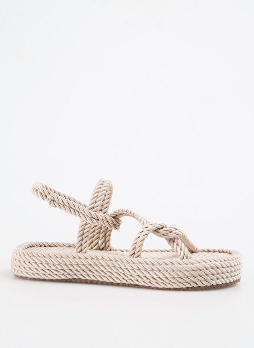 F By Fabrika Bej Kadın Sandalet CHONG - Görsel 2