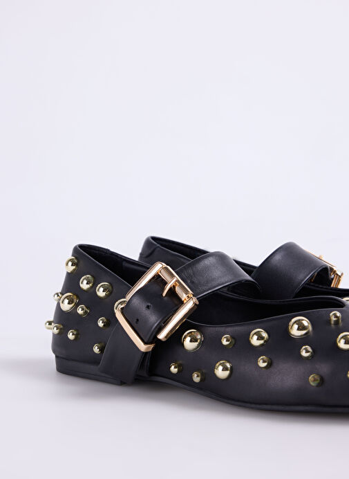 Vince Camuto Siyah Kadın Deri Babet - Görsel 6