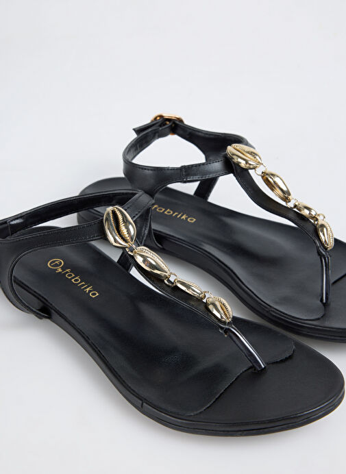 F By Fabrika Siyah Kadın Sandalet LULE - Görsel 6