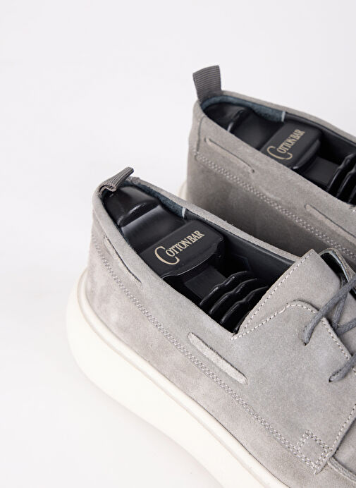 Cotton Bar Gri Erkek Süet Günlük Ayakkabı FARIS-GRAHAM - Görsel 5