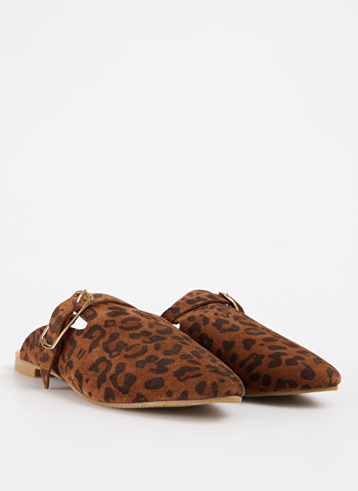 Vince Camuto Kahverengi Kadın Süet Terlik D-KASSANDRA LEOPAR - Görsel 3