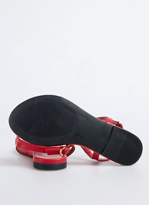 F By Fabrika Kırmızı Kadın Sandalet LULE - Görsel 5