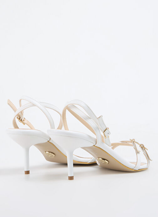 Fabrika Beyaz Kadın Topuklu Ayakkabı ARLINE - Görsel 4