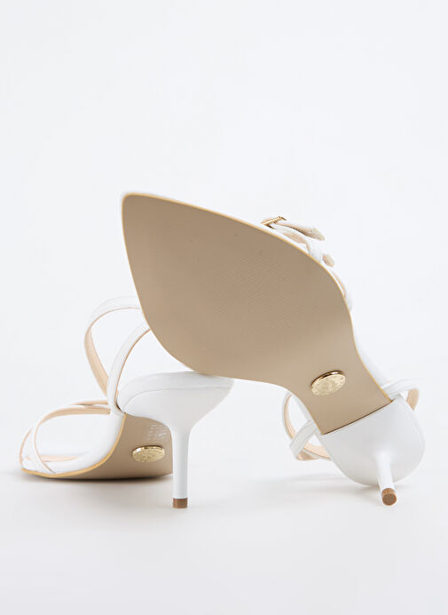 Fabrika Beyaz Kadın Topuklu Ayakkabı ARLINE - Görsel 5