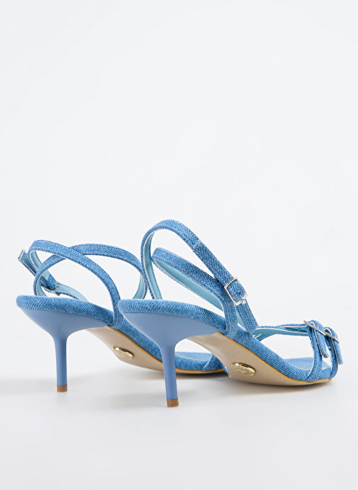 Fabrika Mavi Kadın Topuklu Ayakkabı ARLINE DENIM - Görsel 4