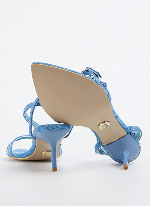 Fabrika Mavi Kadın Topuklu Ayakkabı ARLINE DENIM - Görsel 5