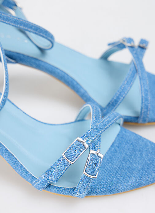 Fabrika Mavi Kadın Topuklu Ayakkabı ARLINE DENIM - Görsel 6