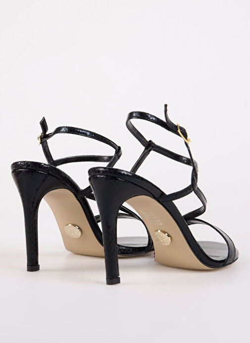 Fabrika Siyah Kadın Topuklu Ayakkabı BOBBIE - Görsel 4
