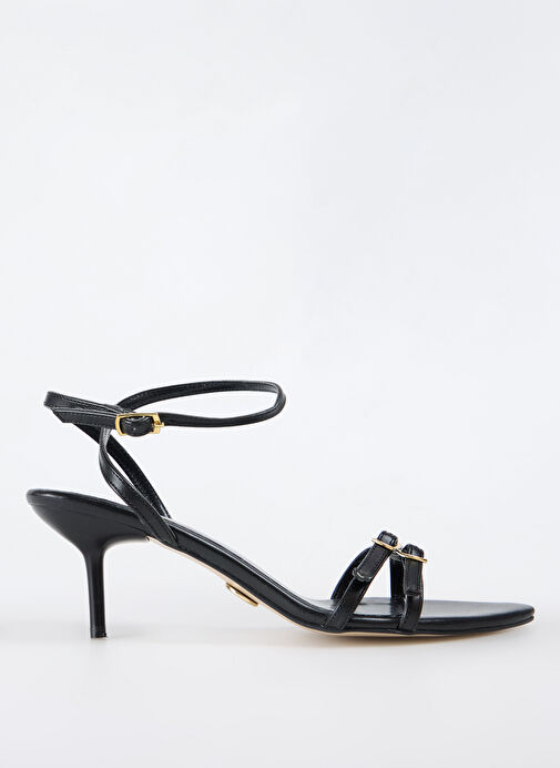 Fabrika Siyah Kadın Topuklu Ayakkabı ARLINE - Görsel 2