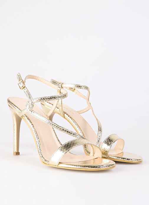 Fabrika Altın Kadın Topuklu Ayakkabı BOBBIE - Görsel 3
