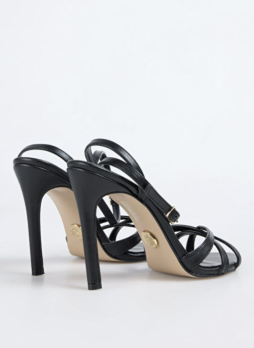 Fabrika Siyah Kadın Topuklu Ayakkabı ARIEL - Görsel 4