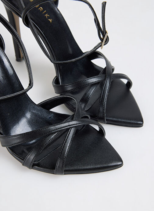 Fabrika Siyah Kadın Topuklu Ayakkabı ARIEL - Görsel 6