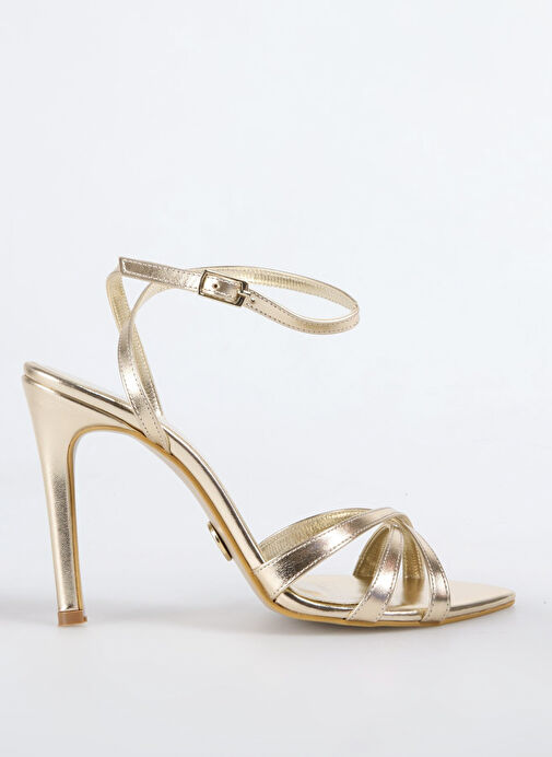 Fabrika Altın Kadın Topuklu Ayakkabı ARIEL - Görsel 2