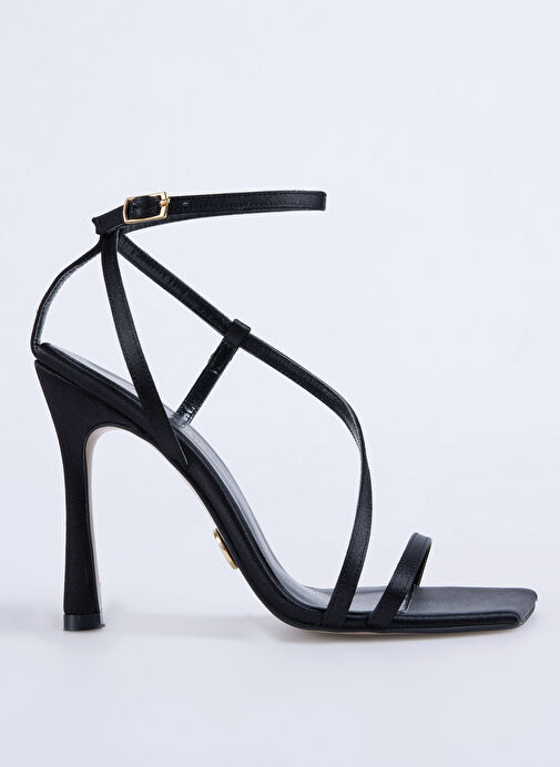 Fabrika Siyah Kadın Topuklu Ayakkabı BERTA - Görsel 2
