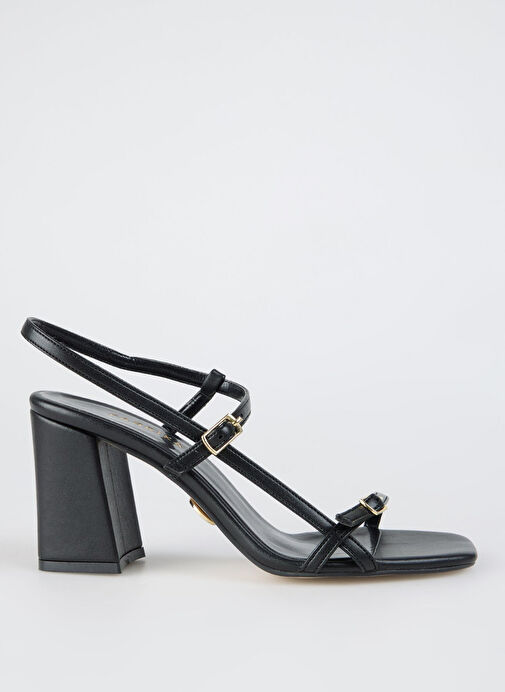 Fabrika Siyah Kadın Topuklu Ayakkabı BILTHE - Görsel 2