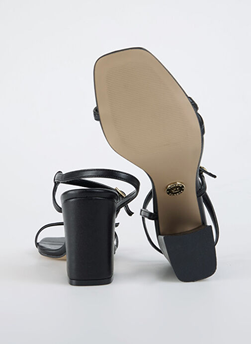 Fabrika Siyah Kadın Topuklu Ayakkabı BILTHE - Görsel 5