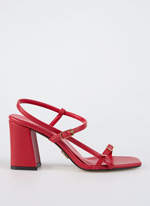 Fabrika Kırmızı Kadın Topuklu Ayakkabı BILTHE - Görsel 2